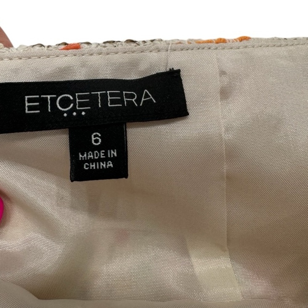 Etcetera Tweed Pattern Multi Colored Mini Skirt S… - image 5